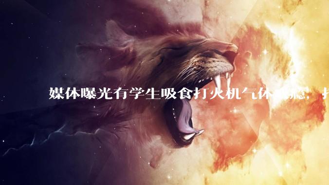 媒体曝光有学生吸食打火机气体成瘾，打火机气体中有哪些成分？吸食会对身体有怎样的伤害？