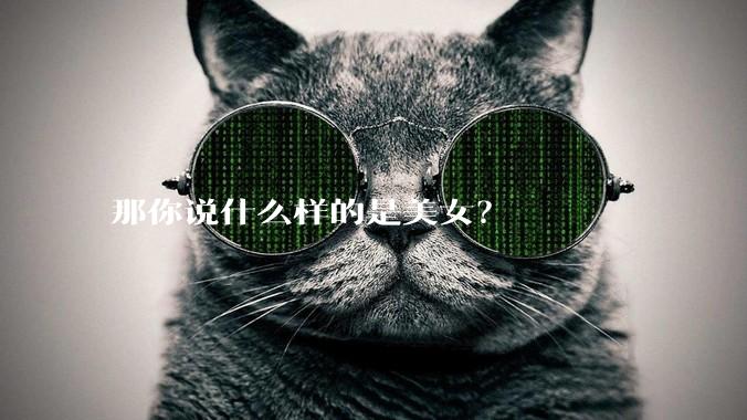 那你说什么样的是美女？